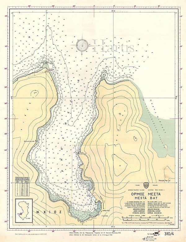 Mesta Bay (Chios Island) Nautical Chart