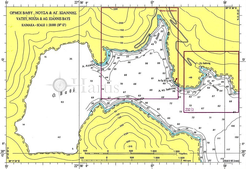 Corinthiakos Gulf Psaromyta C. to Corinthos Canal Nautical Chart