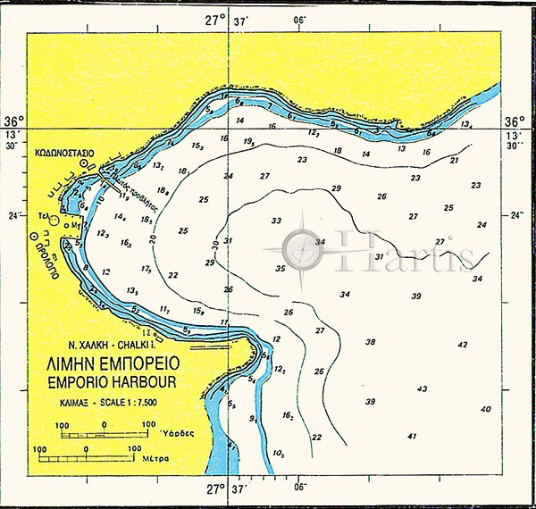 Harbours of Islands Symi - Nisyros - Chalki Nautical Chart