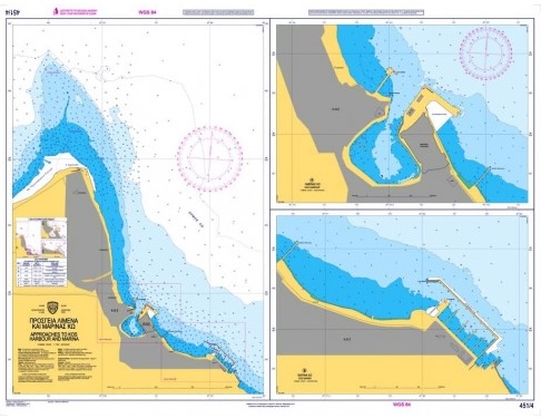 Approaches to Kos Harbour and Marina Nautical Chart