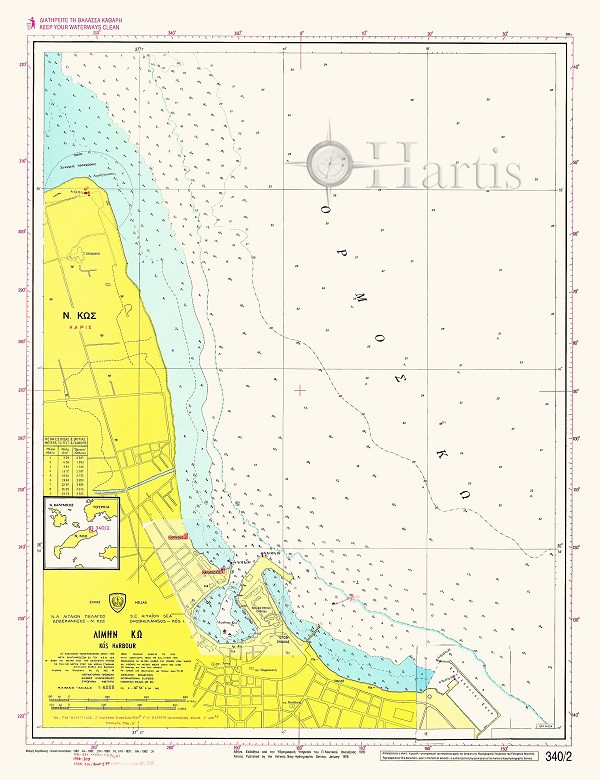 Kos Harbour Nautical Chart