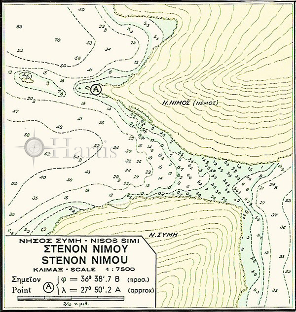 Harbours of Islands Symi - Nisyros - Chalki Nautical Chart
