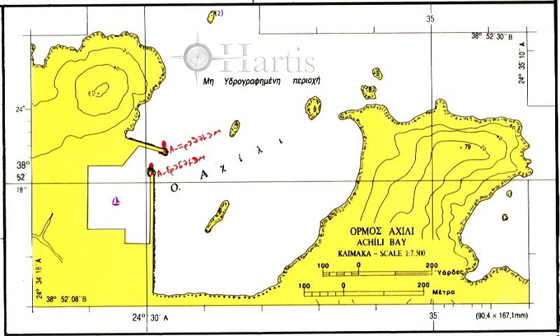 Skyros Island Nautical Chart