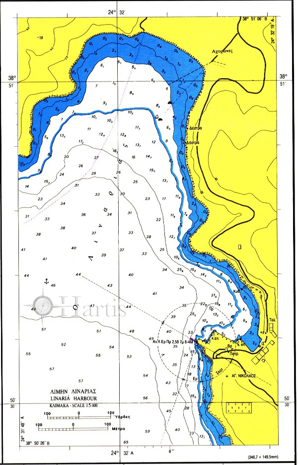 Skyros Island Nautical Chart