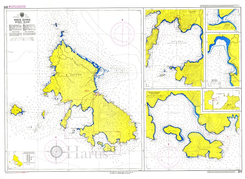 Skyros Island Nautical Chart