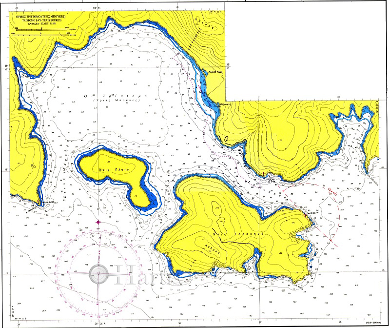 Skyros Island Nautical Chart
