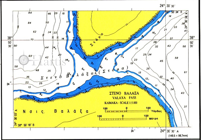 Skyros Island Nautical Chart
