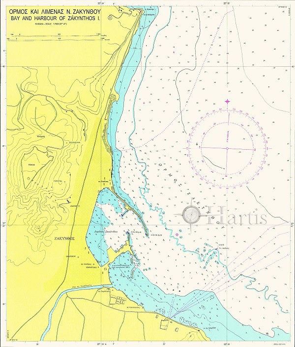 Λιμένες Νήσου Ζακύνθου, Ναυτικός Χάρτης
