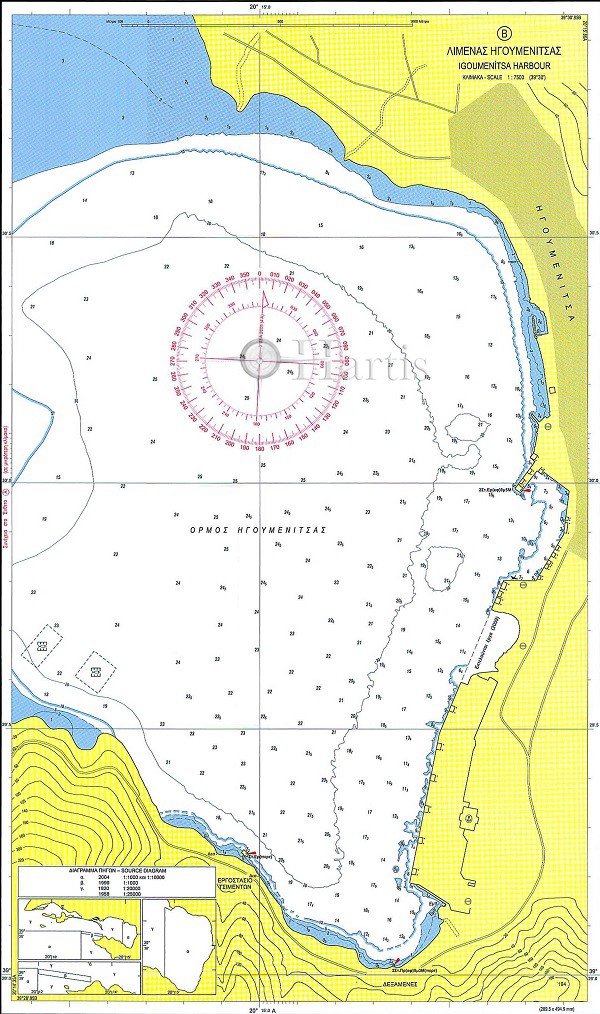 Approaches to Igoumenitsa Bay and Harbour Nautical Chart