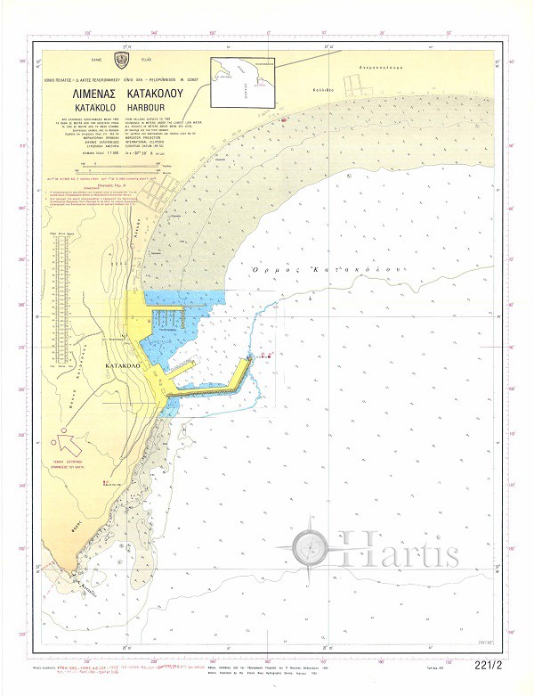 Katakolo Harbour (Peloponissos West coasts) Nautical Chart