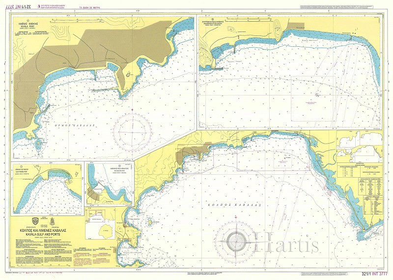 Kavala Gulf and Ports Nautical Chart