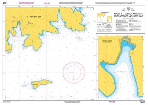 Agios Georgios and Poros Bay Nautical Chart
