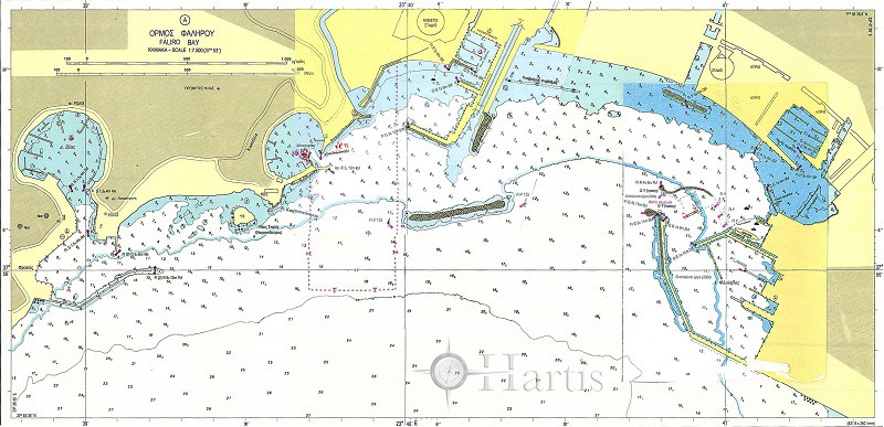 Zea Marina to Cape Aixoni Nautical Chart
