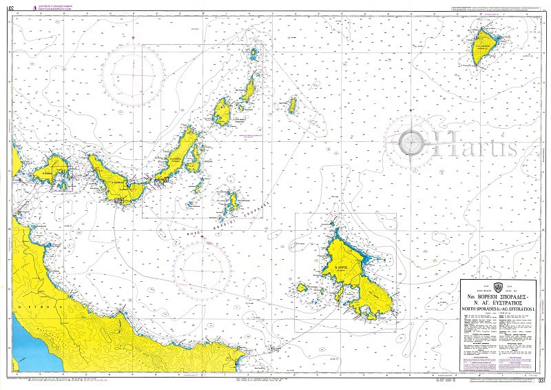 North Sporades - Ag. Efstratios  Nautical Chart