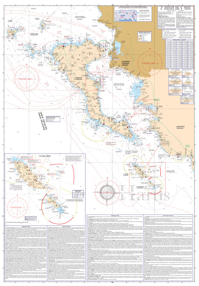 Kerkyra - Paxoi Pilot Nautical Chart