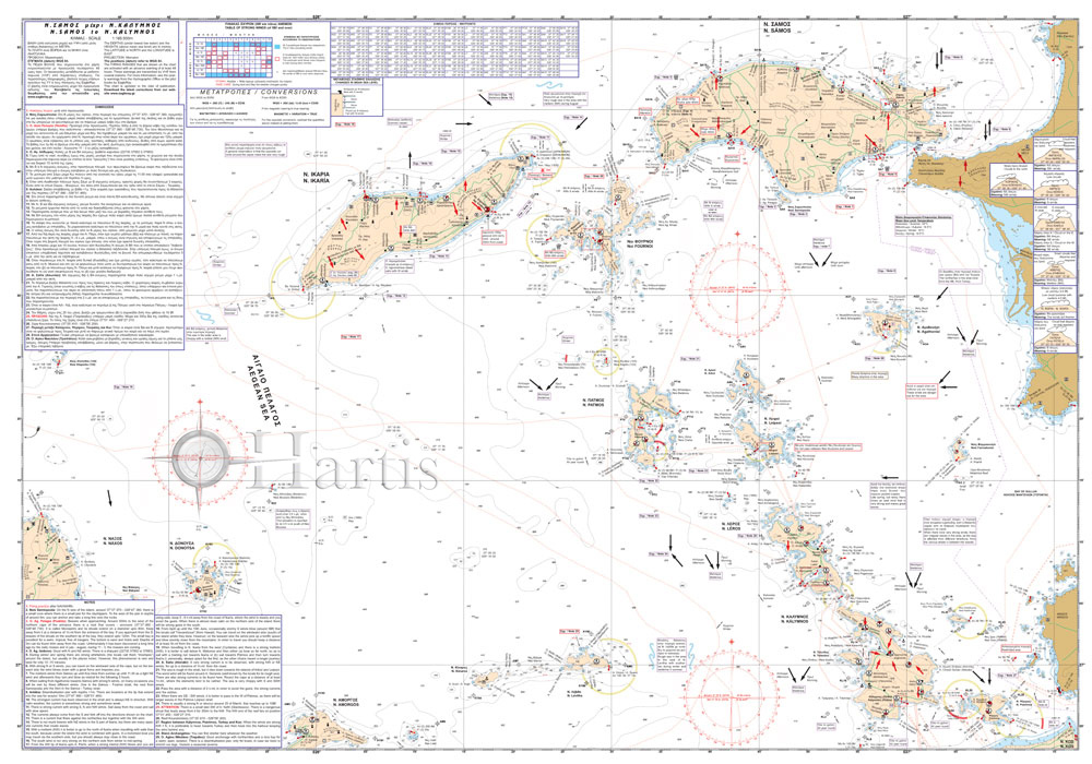 North Dodecanese - Samos - Ikaria Pilot Nautical Chart